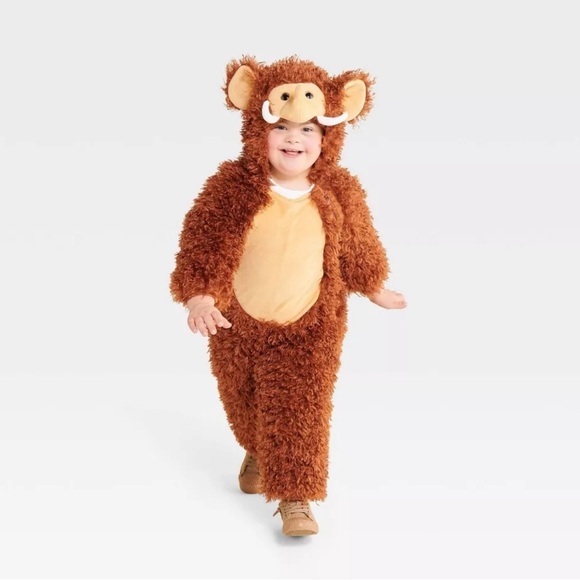 Hyde & Eek! Toddler Kids Wooly Mammoth Jumpsuit - Picture 1 of 4